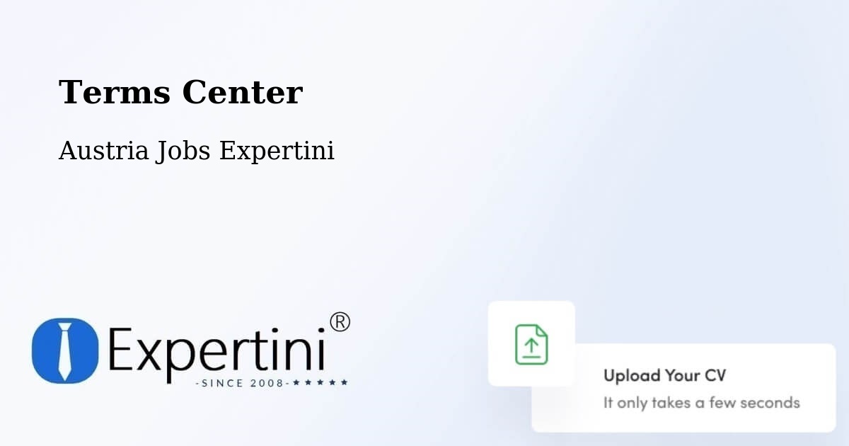 Terms of Service – Forchtenstein - Austria Jobs Expertini